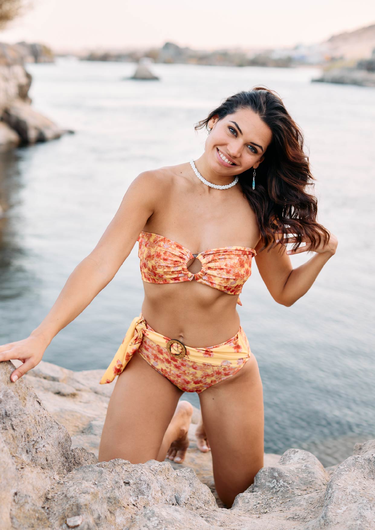 Seheil Bandeau Bikini Top Sunshine