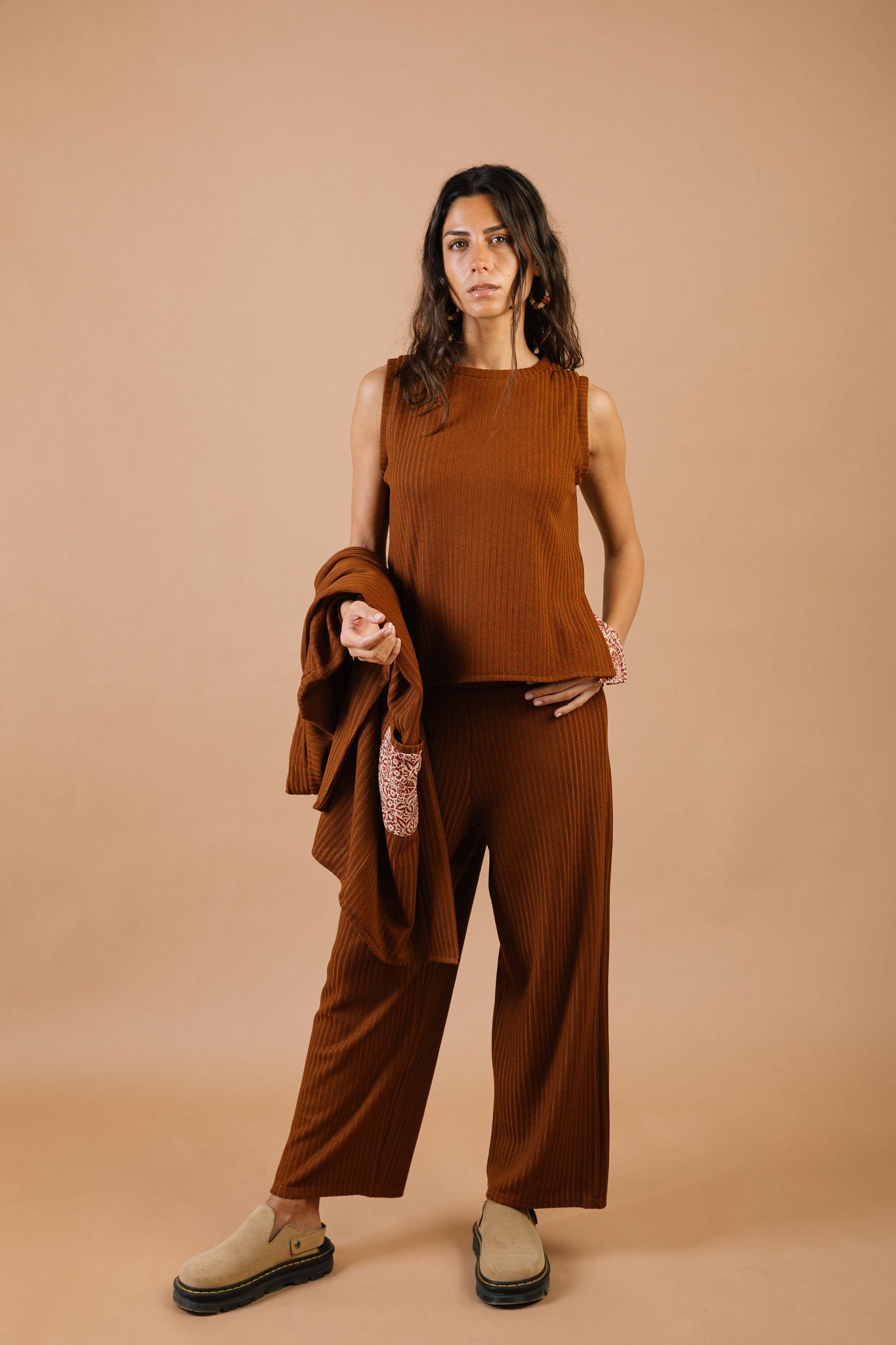 Live In Me Pants Brown