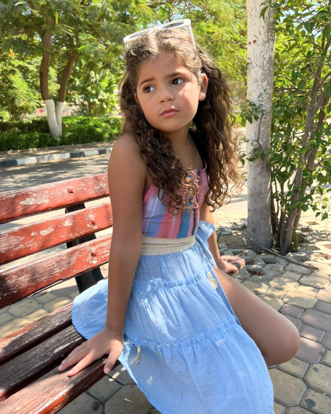 Little Baby Blue Gypsy Skirt