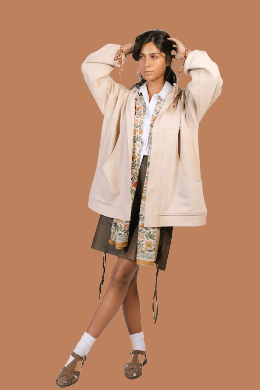 Al Wadi Cardigan in Beautiful Day Beige