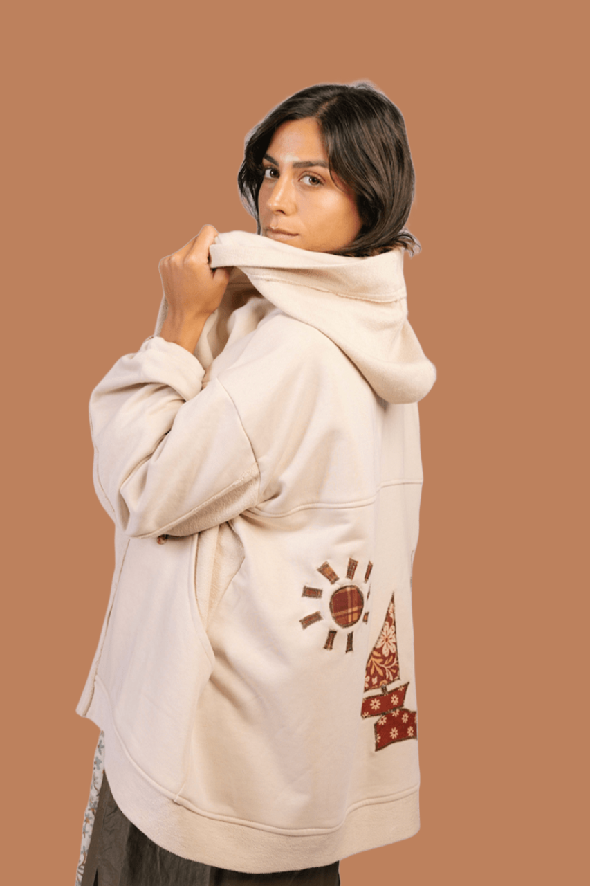 Al Wadi Cardigan in Beautiful Day Beige