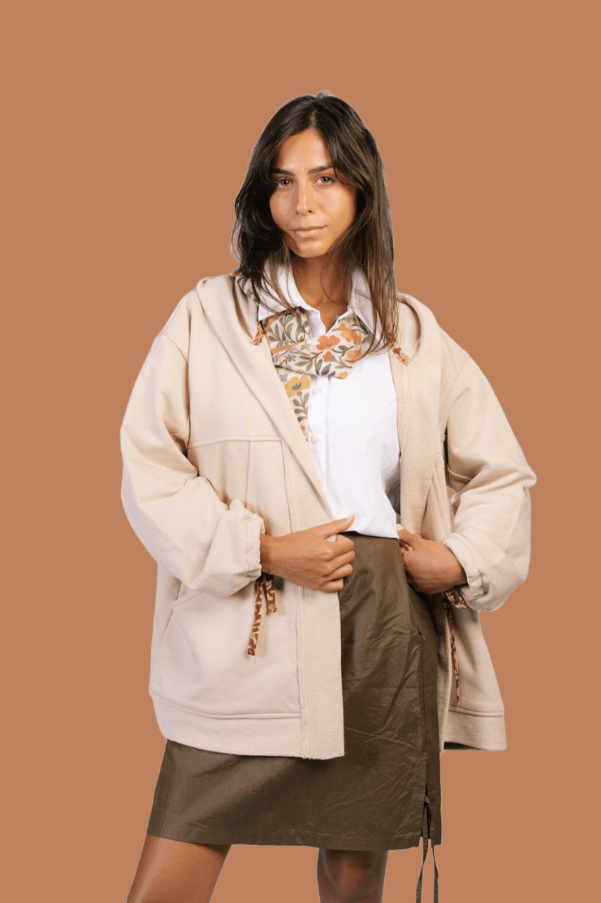 Al Wadi Cardigan in Beautiful Day Beige
