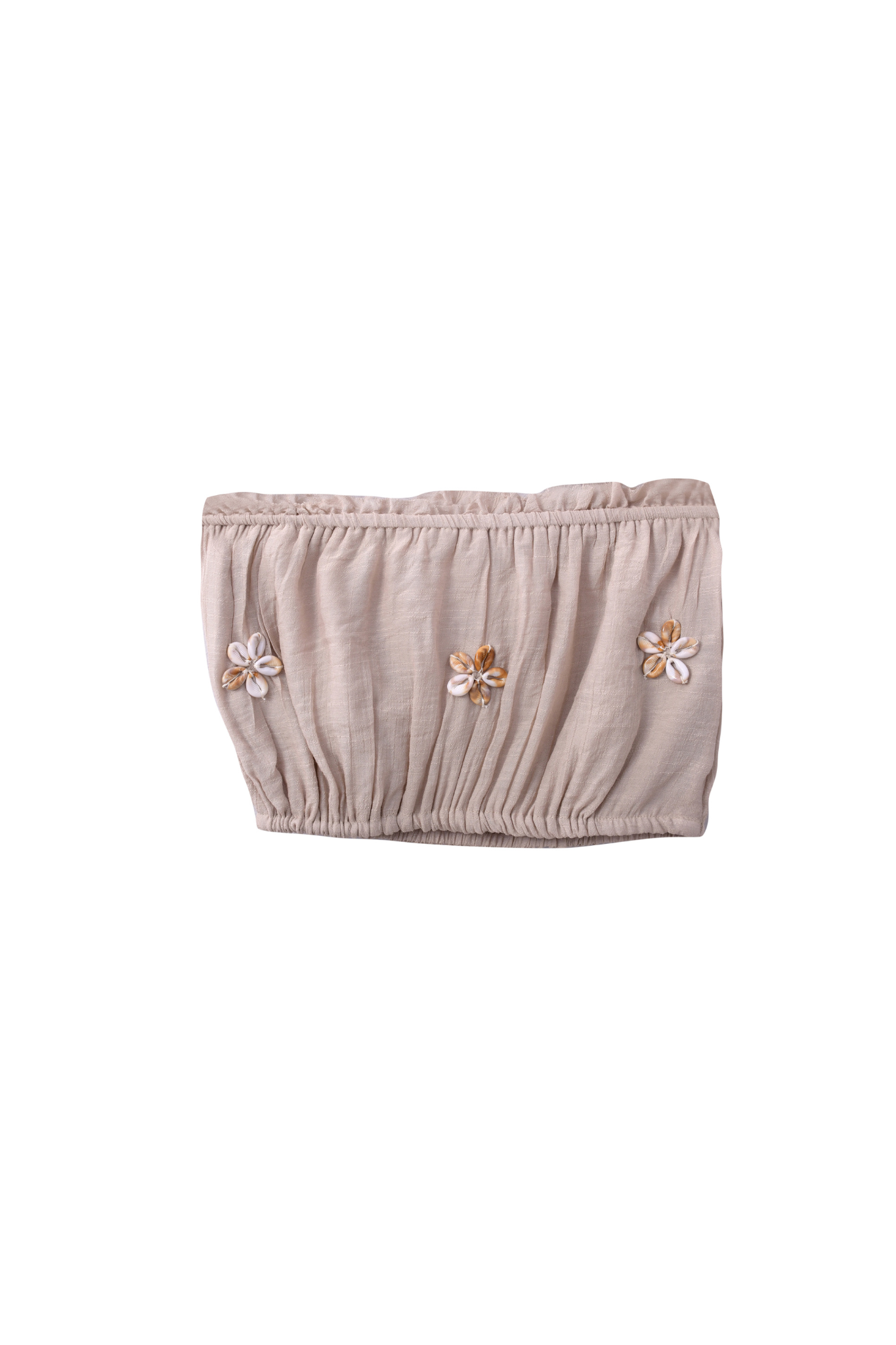 Shell Bloom Bandeau in Cafe