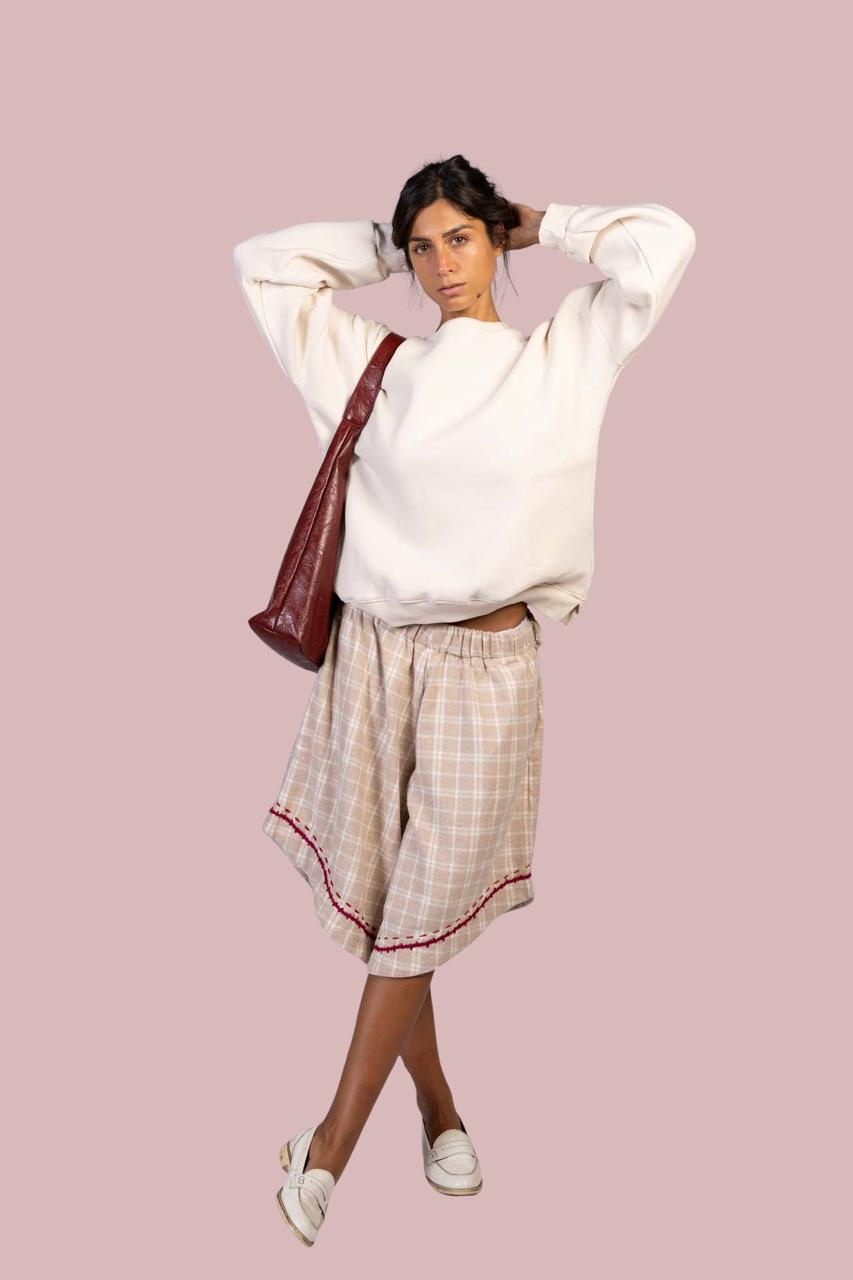 Karohat Madina Shorts in Day Beige