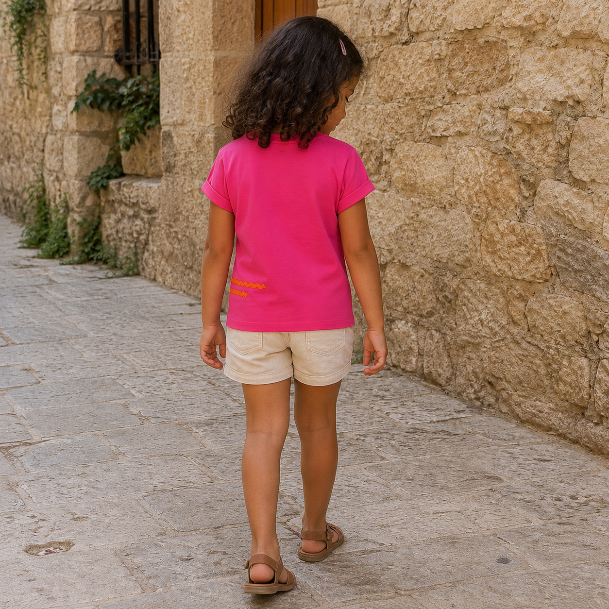 Little Samaka Fuschia Tee