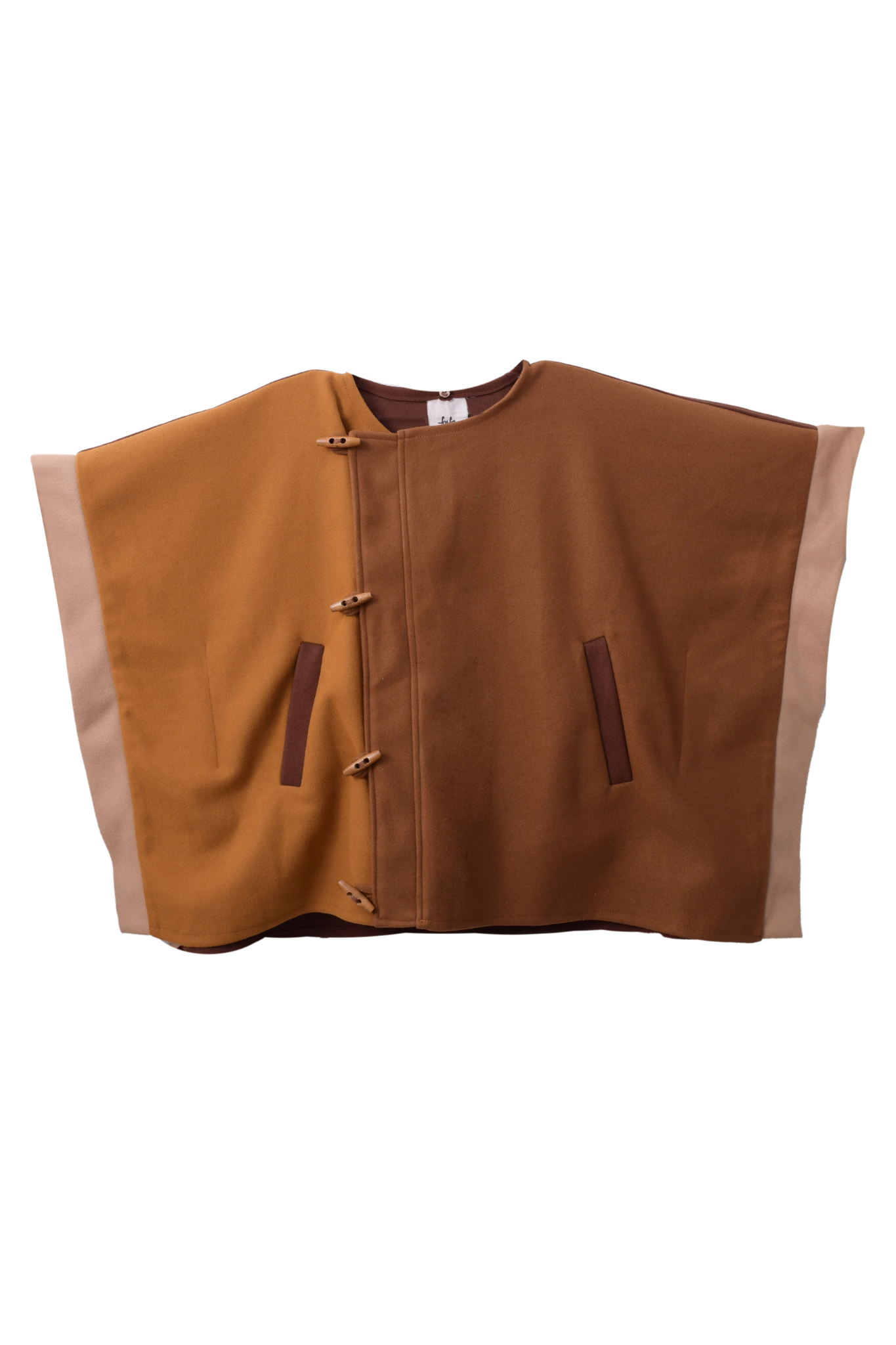 Sukoon Poncho in Saharan Browns