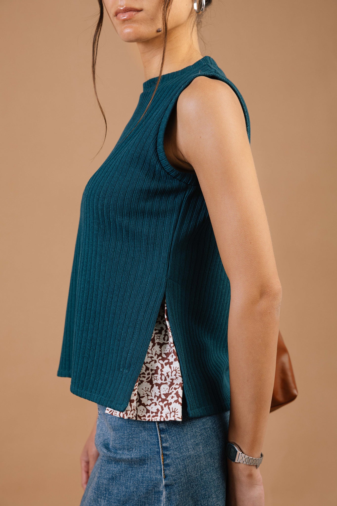 Live In Me Top Teal