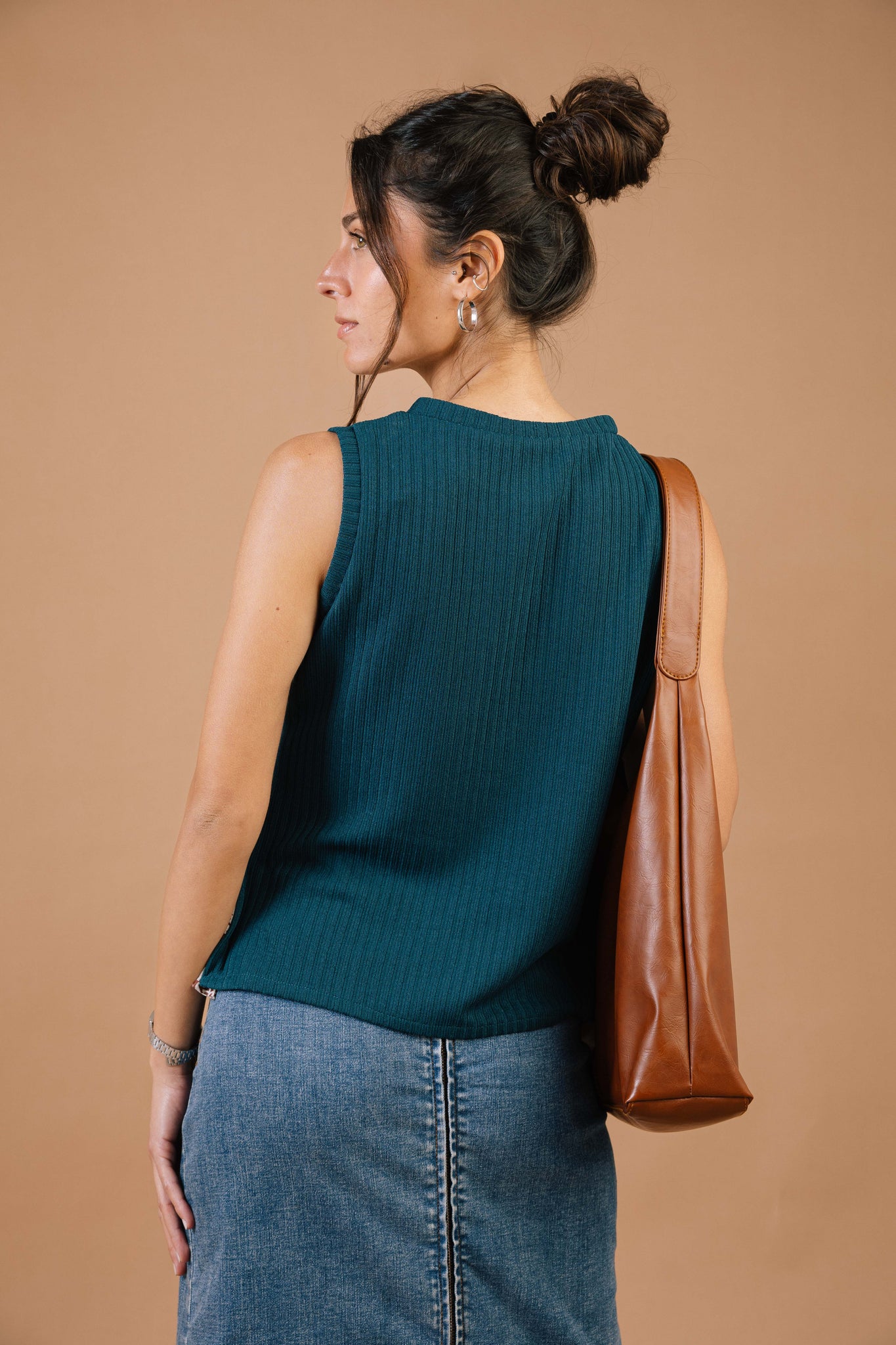 Live In Me Top Teal