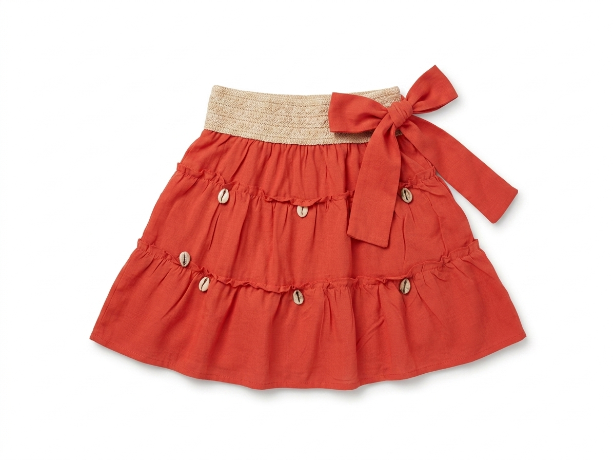 Little Gypsy Skirt in Hot pink