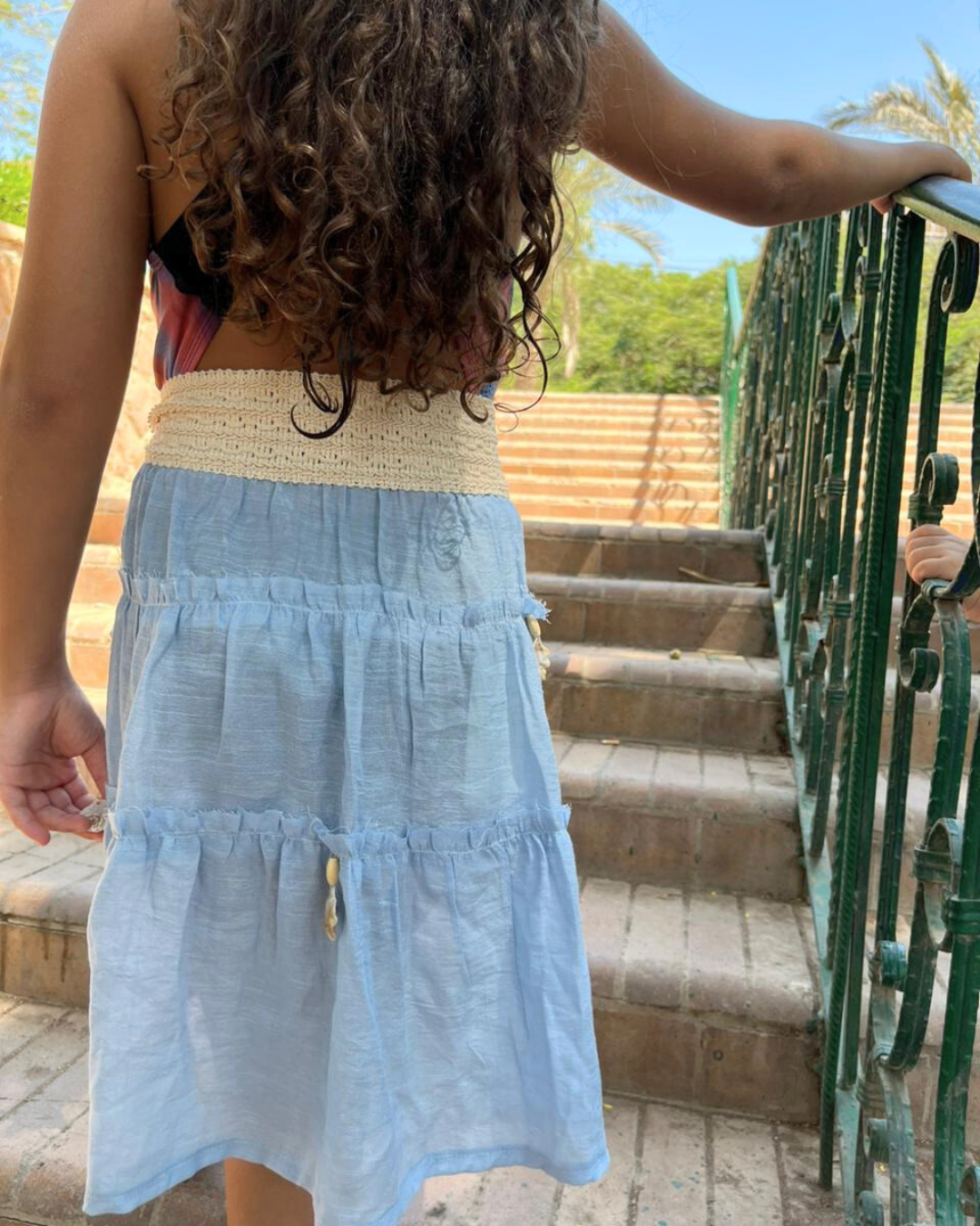 Little Baby Blue Gypsy Skirt