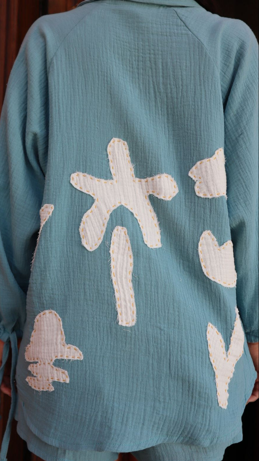 Aziza shirt in Matisse Blue