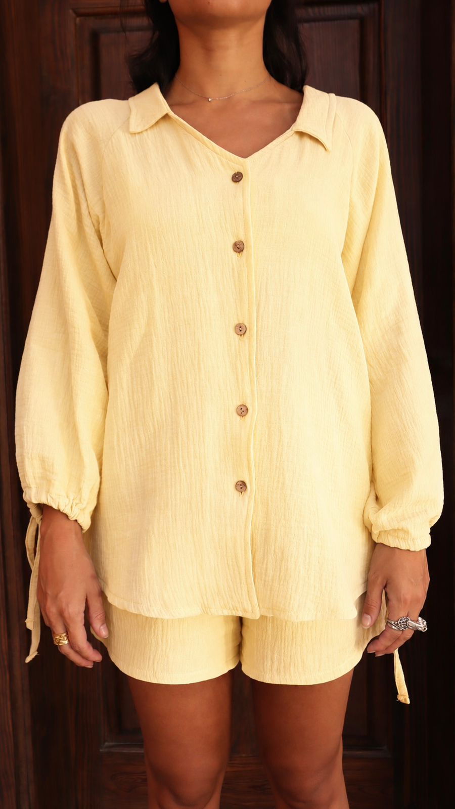 Aziza shirt in Matisse Yellow