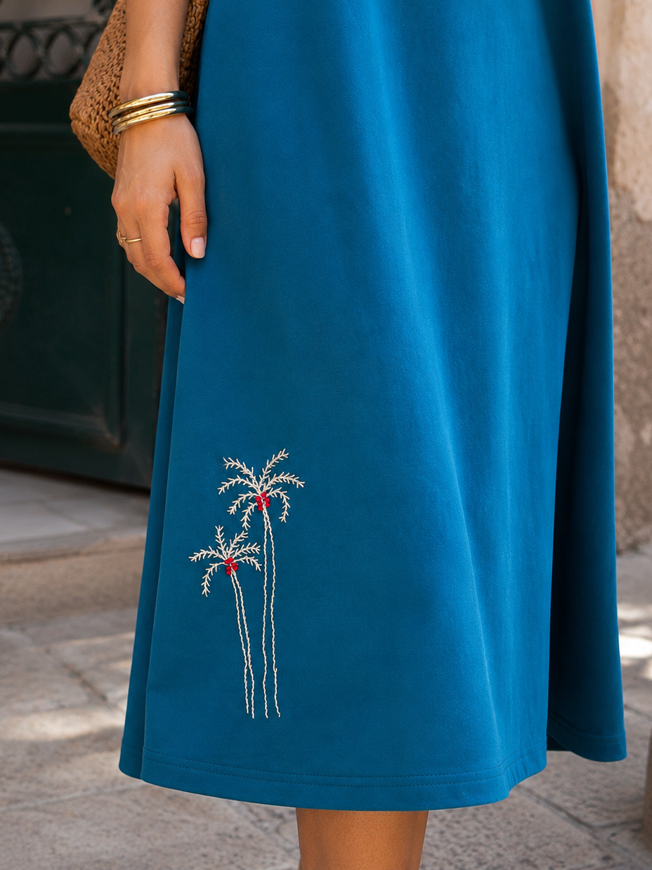Cairo Dress in Nakhla Teal