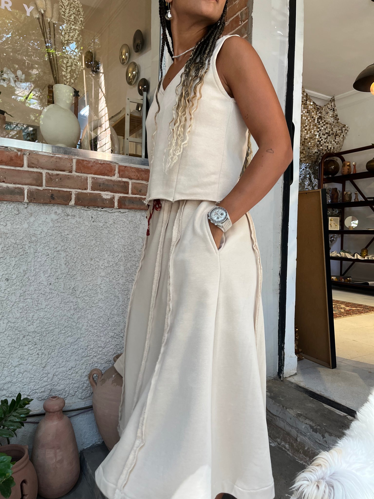 Al Wadi Skirt In Ivory