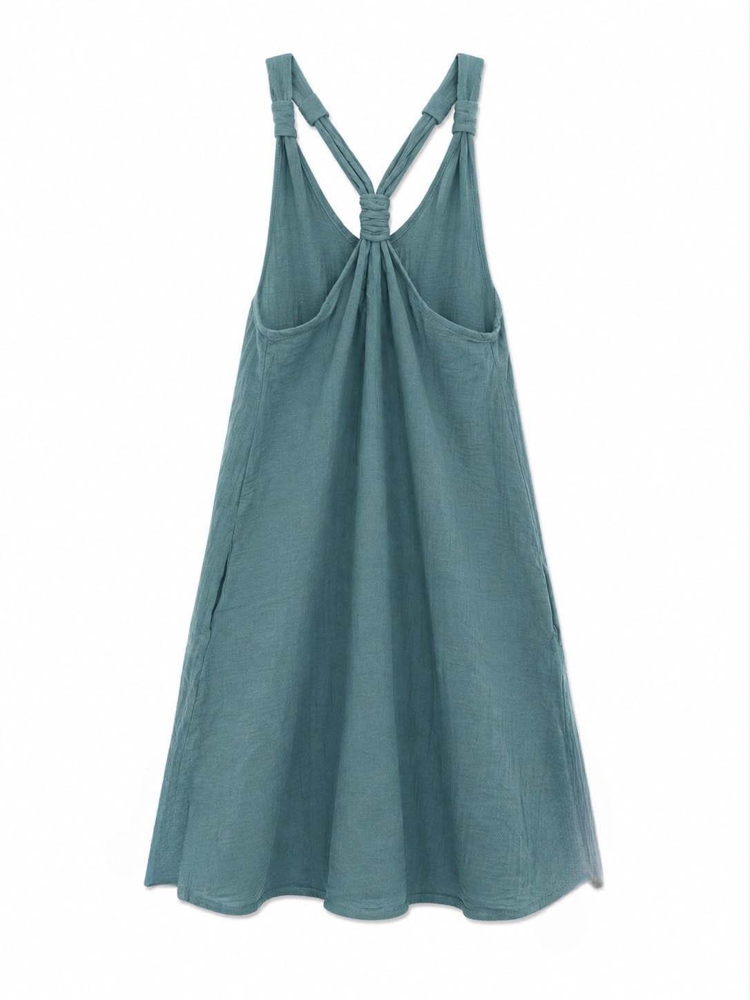 Sama Crinkle Beach Dress in Turquoise