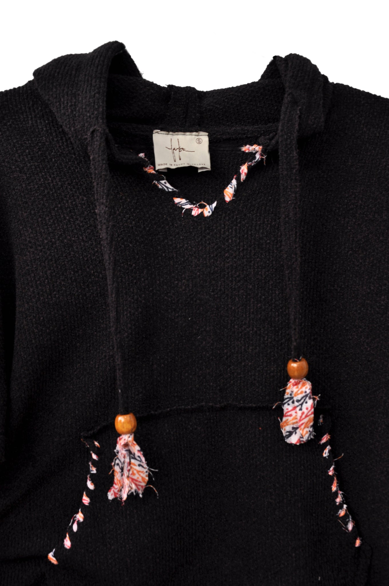 Stitched Up Coziness Hoodie in Black