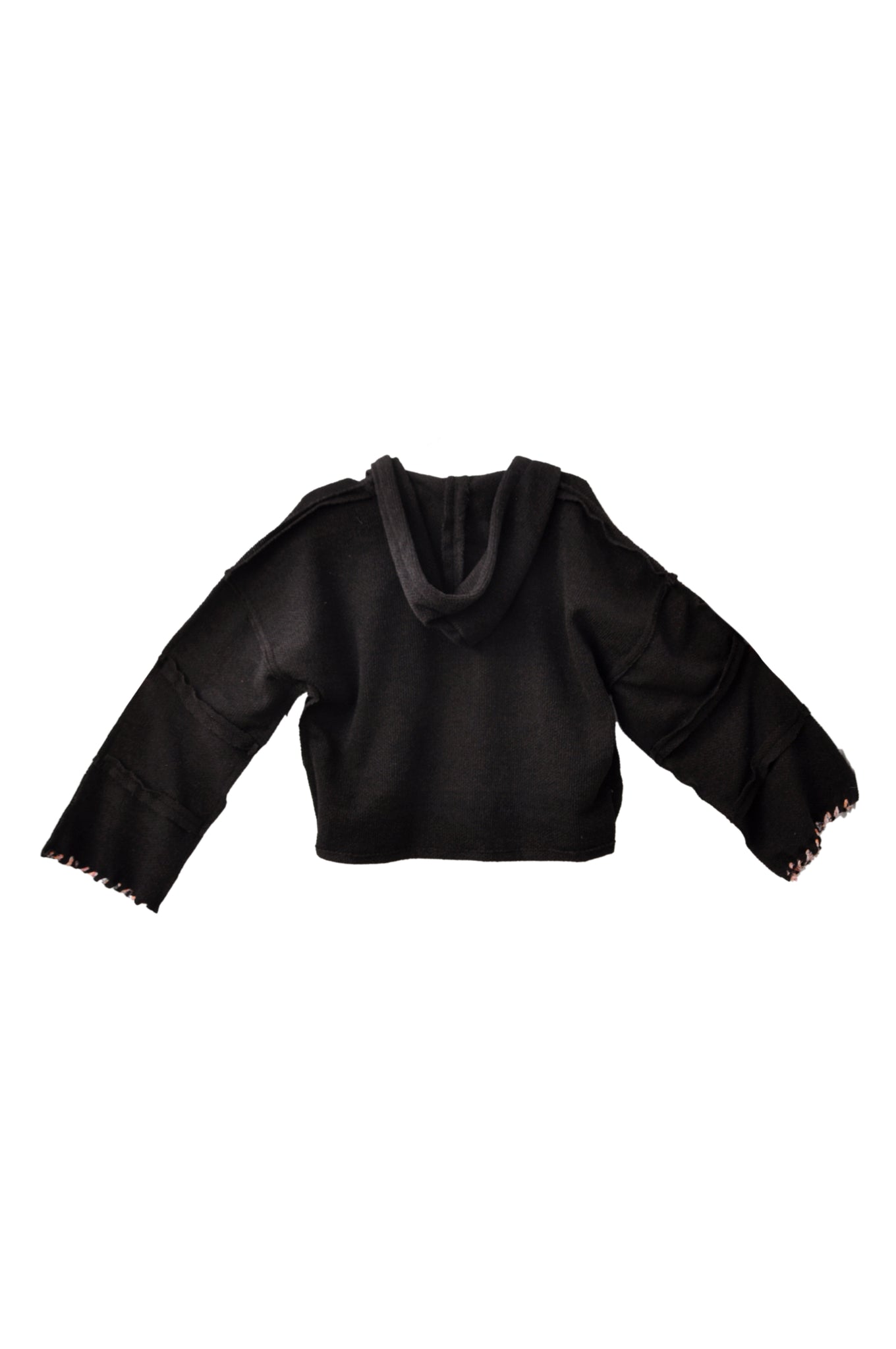 Stitched Up Coziness Hoodie in Black