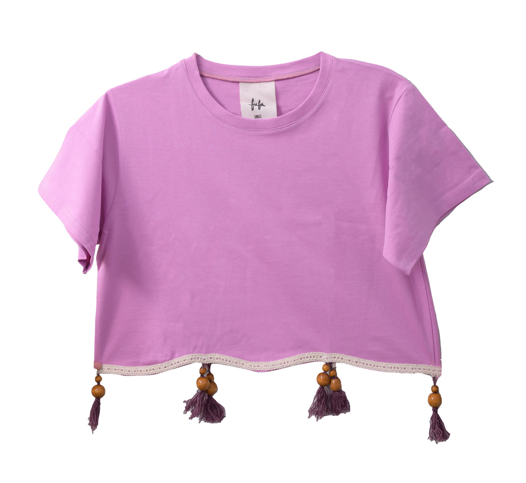 Little Zahret Toot Cropped Tee