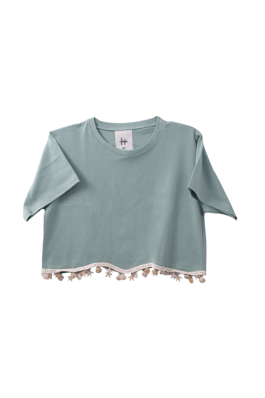 Little Mint Shella Cropped Tee