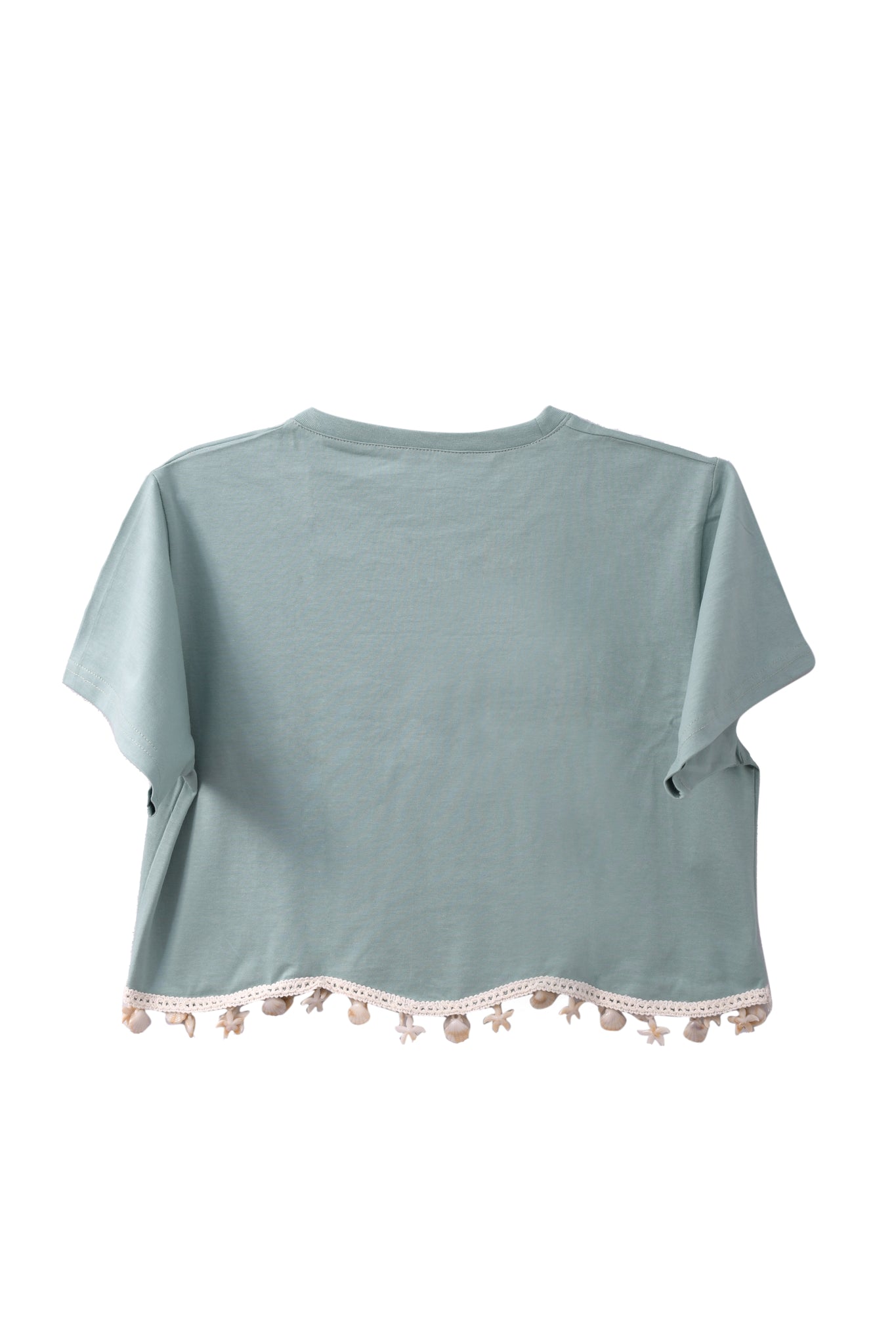 Mint Shella Cropped Tee