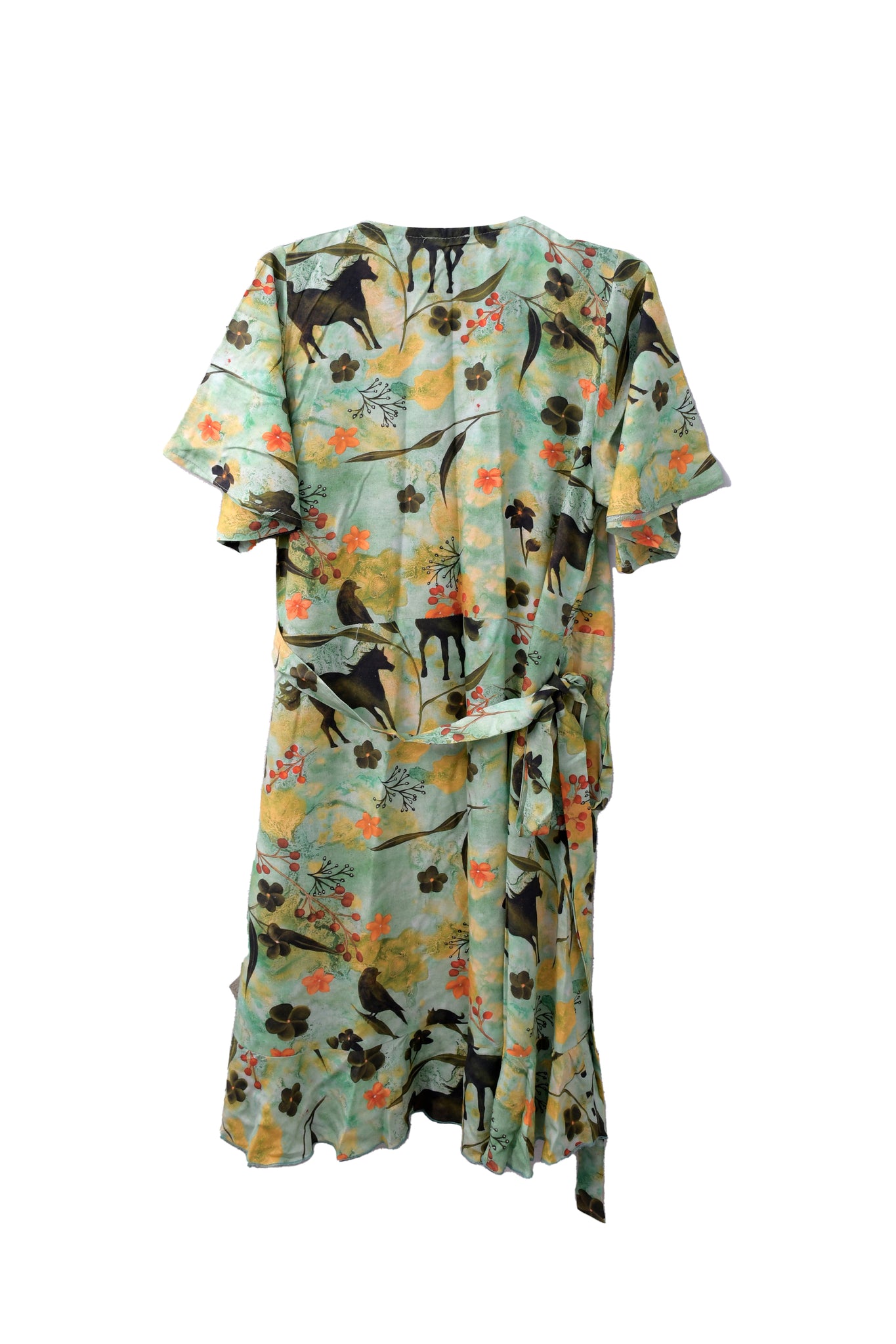 Sunday Fling Wrap Dress in Arabian Nights