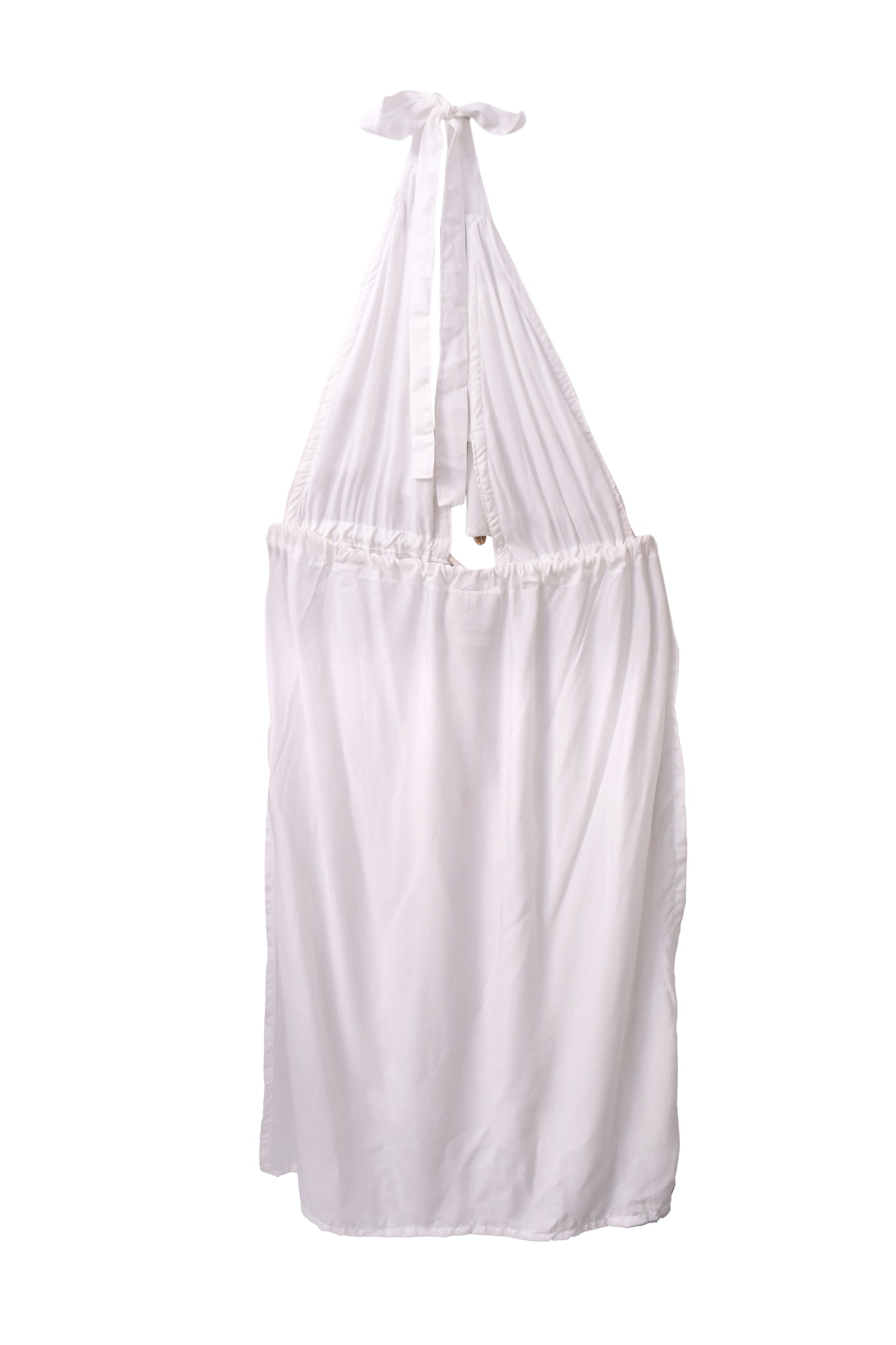 Ruffles & Shells Halter White
