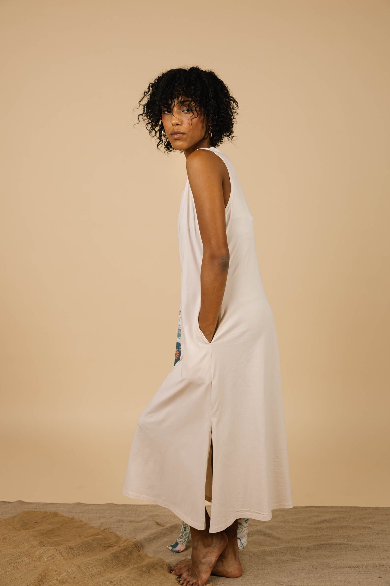 Cairo Dress in Beige