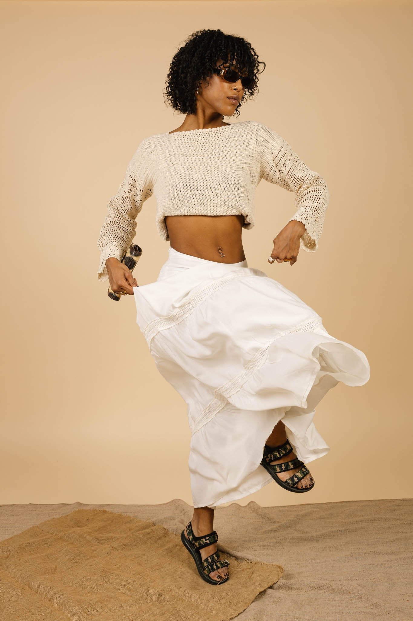 Shali White Skirt