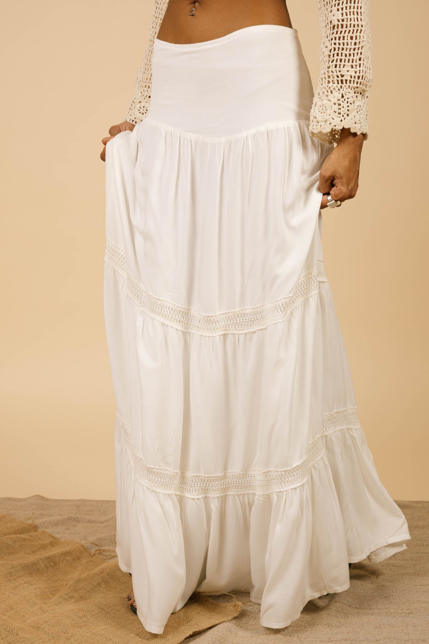 Shali White Skirt