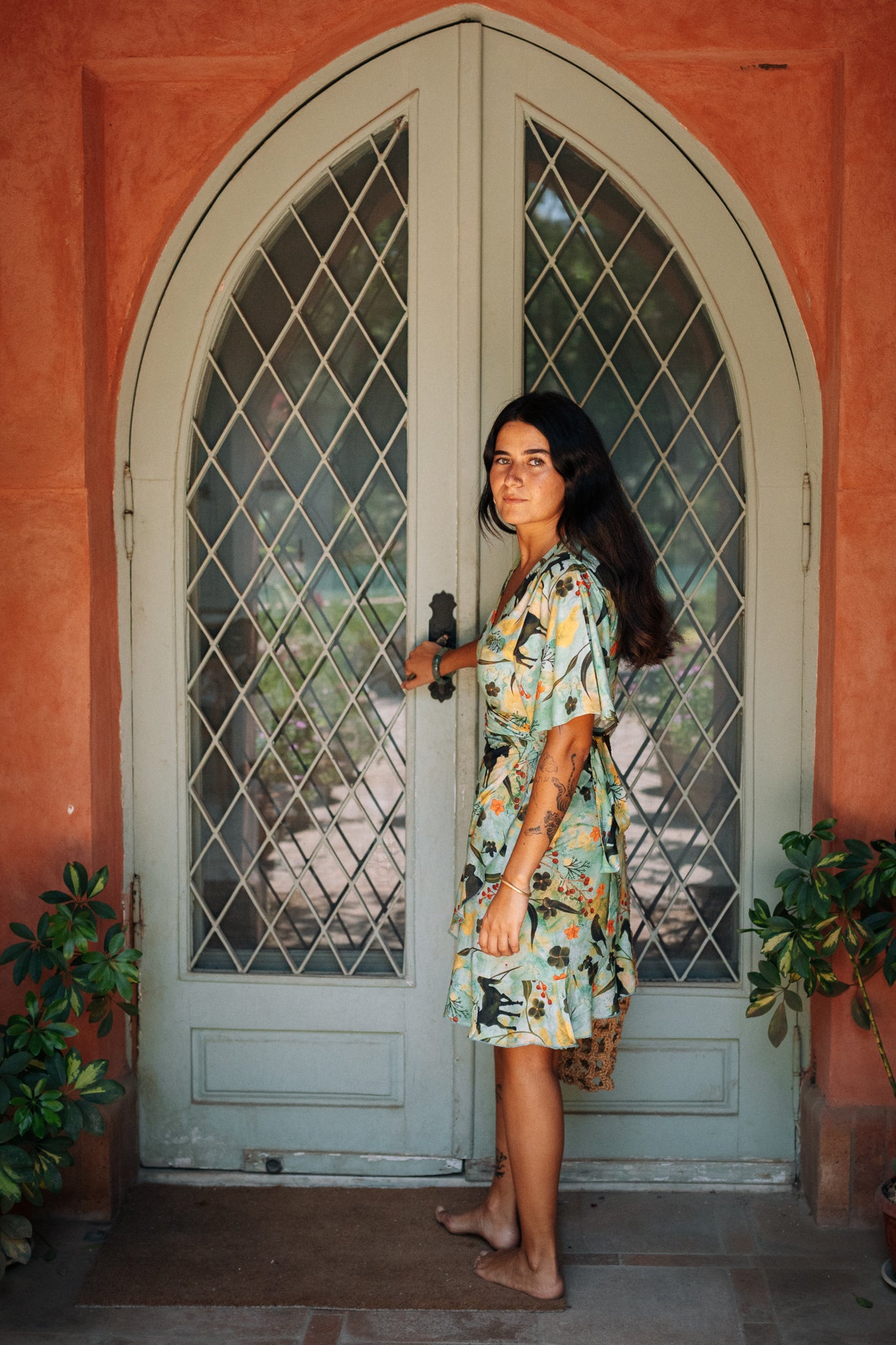 Sunday Fling Wrap Dress in Arabian Nights