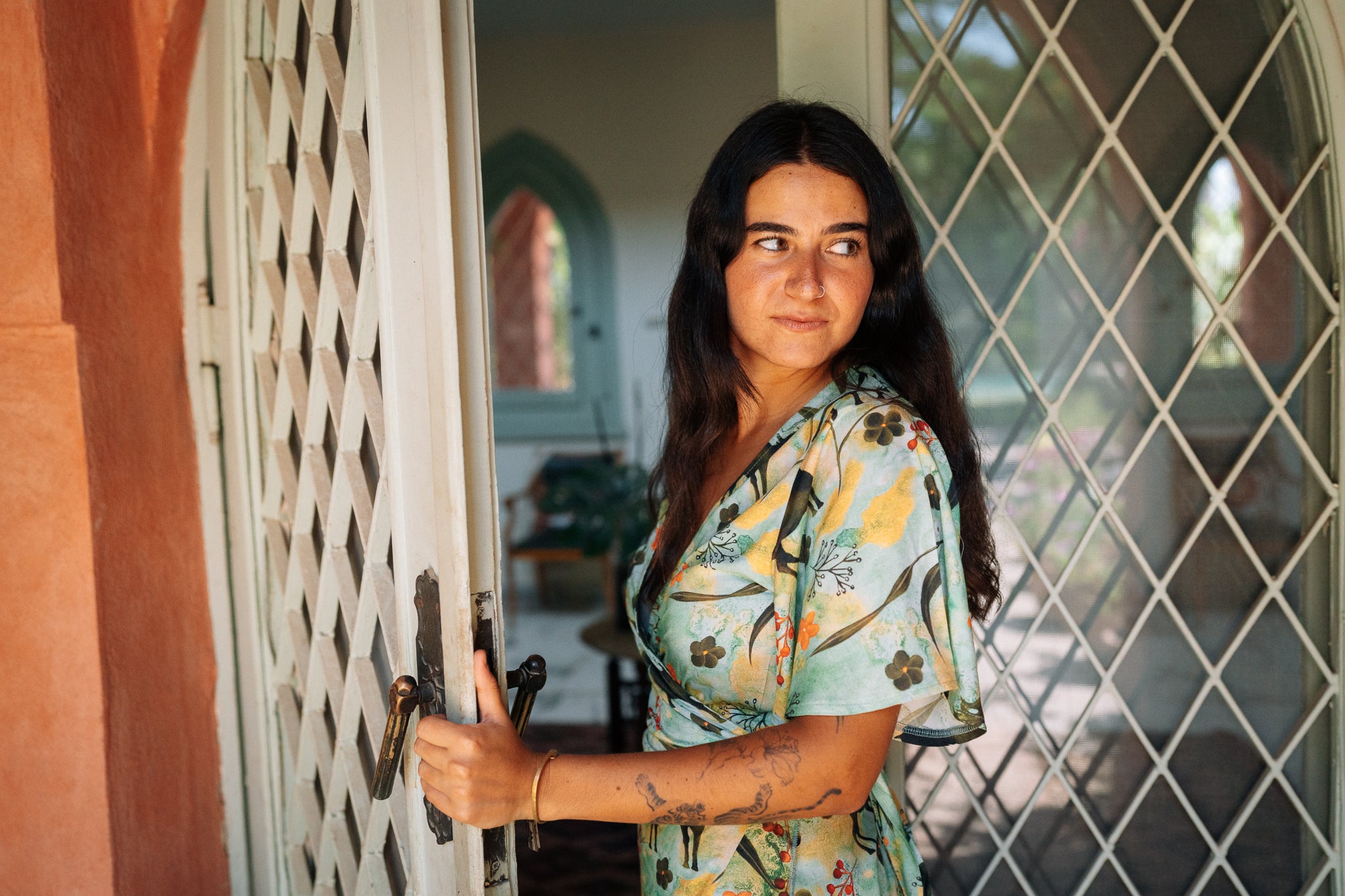 Sunday Fling Wrap Dress in Arabian Nights