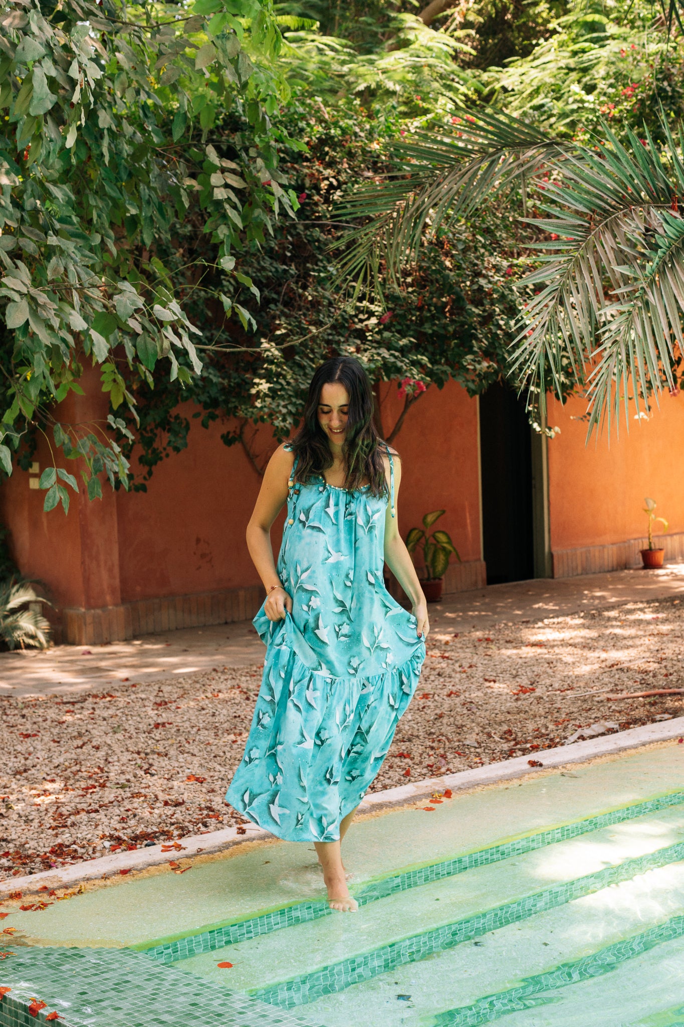 Strappy Dress in Tuyour Print