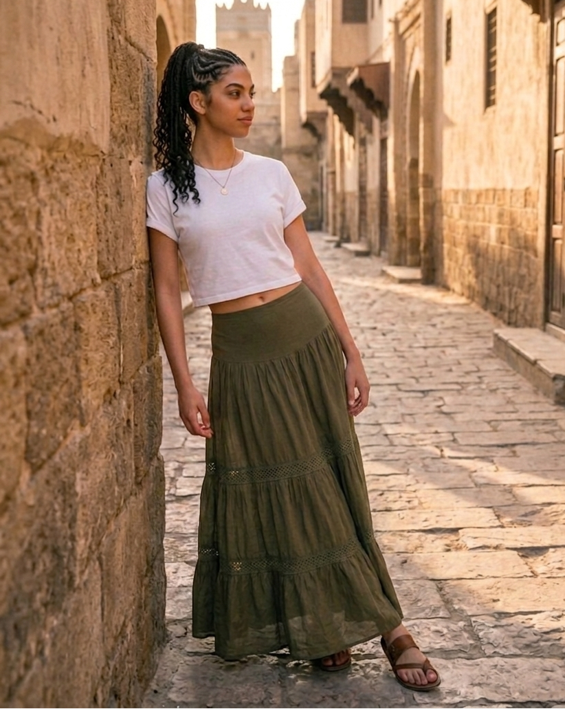 Shali Skirt in Sage