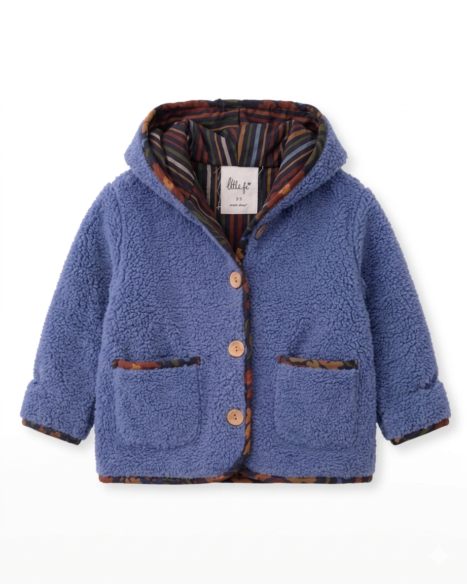 Little Borderline Cozy Jacket in Indigo