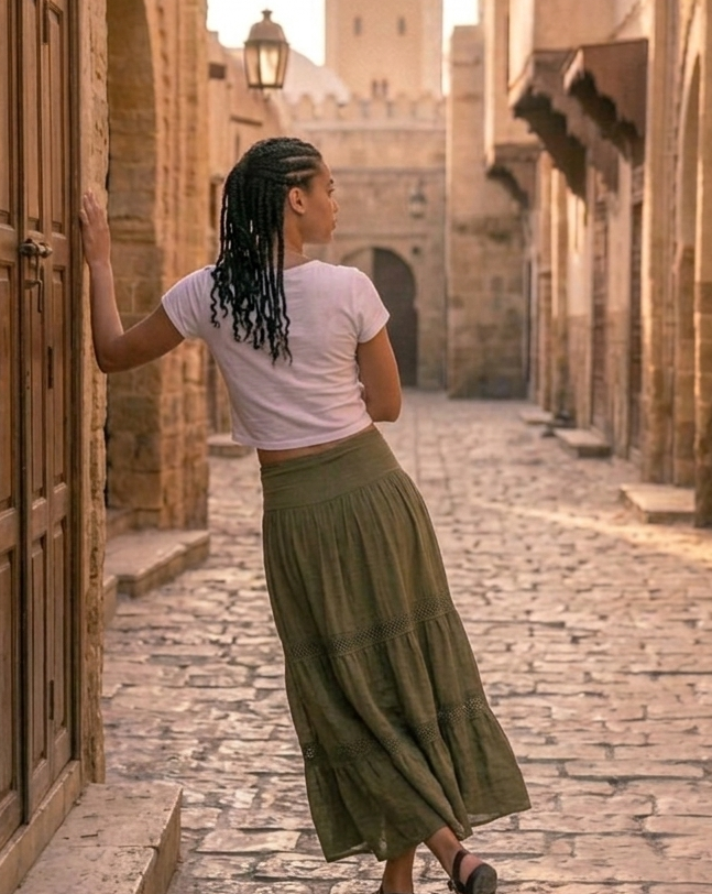 Shali Skirt in Sage