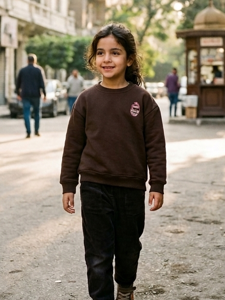 Little Dafaa Pullover in Brown