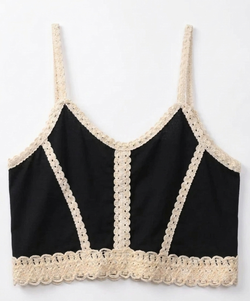 Seaside Cami Top in Black