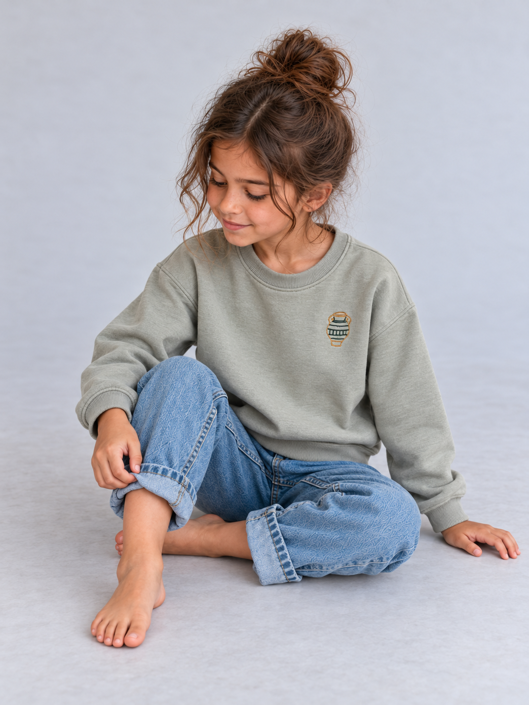 Little Dafaa Pullover in Olive