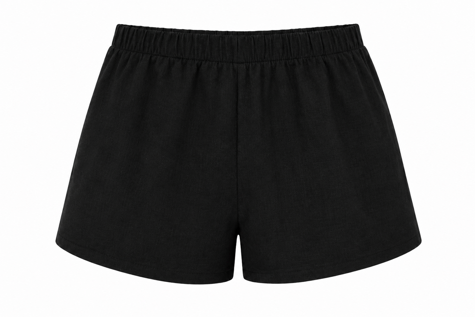 Sunset Shorts in Linen Black
