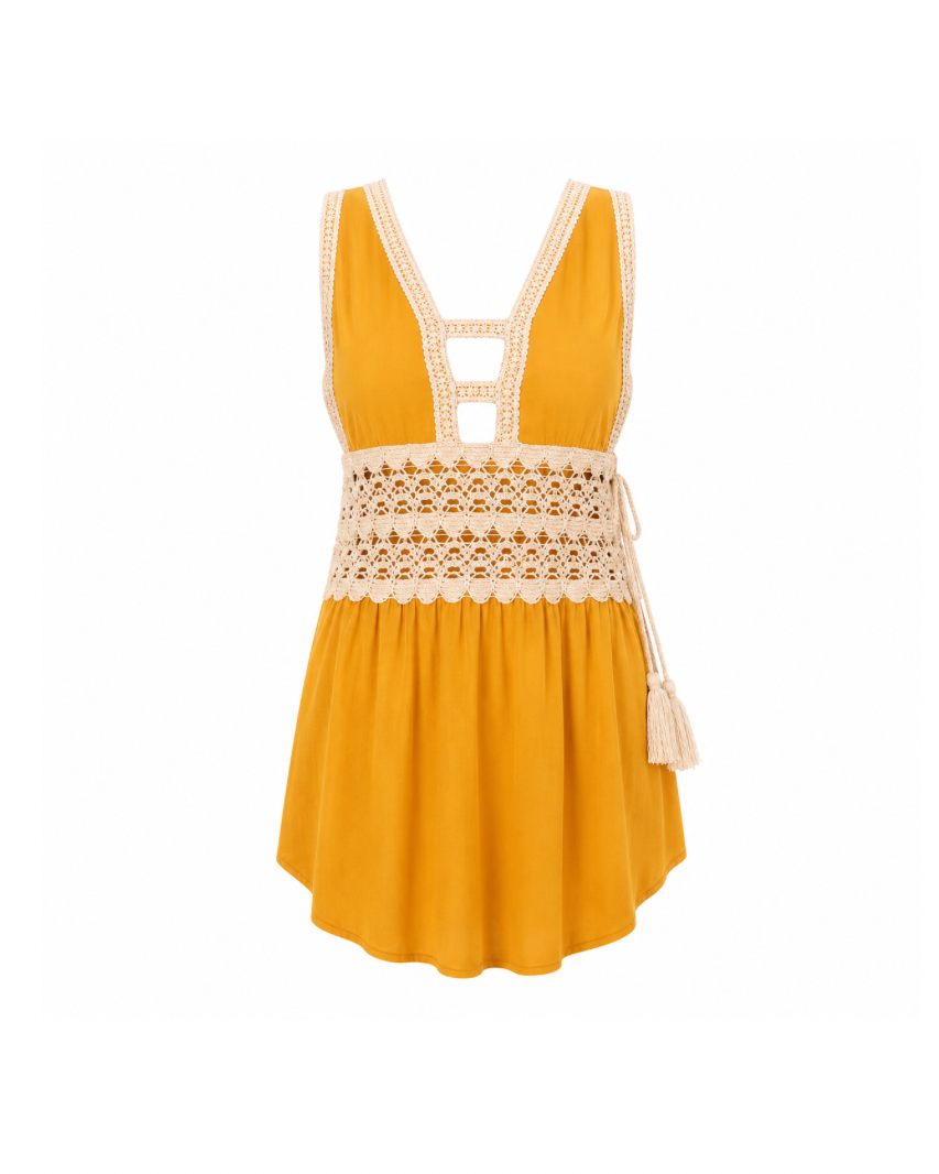 ⁠⁠Sweetpea Dress in Honey