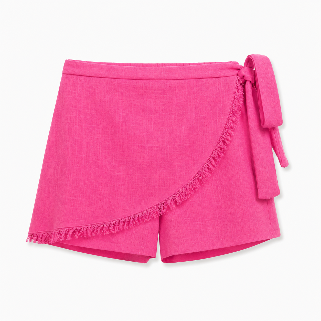 Little Sunset Shorts in Linen Fuchsia