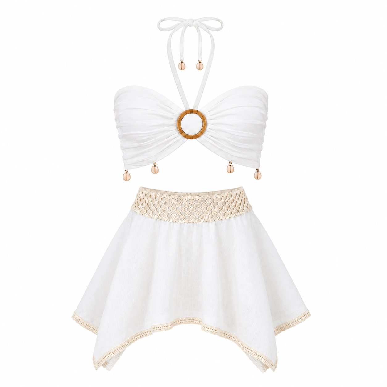 Little Isla Set in Cream