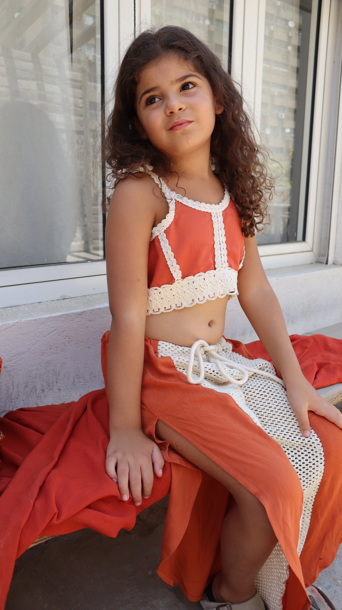 Little Seaside Pants in Brick
