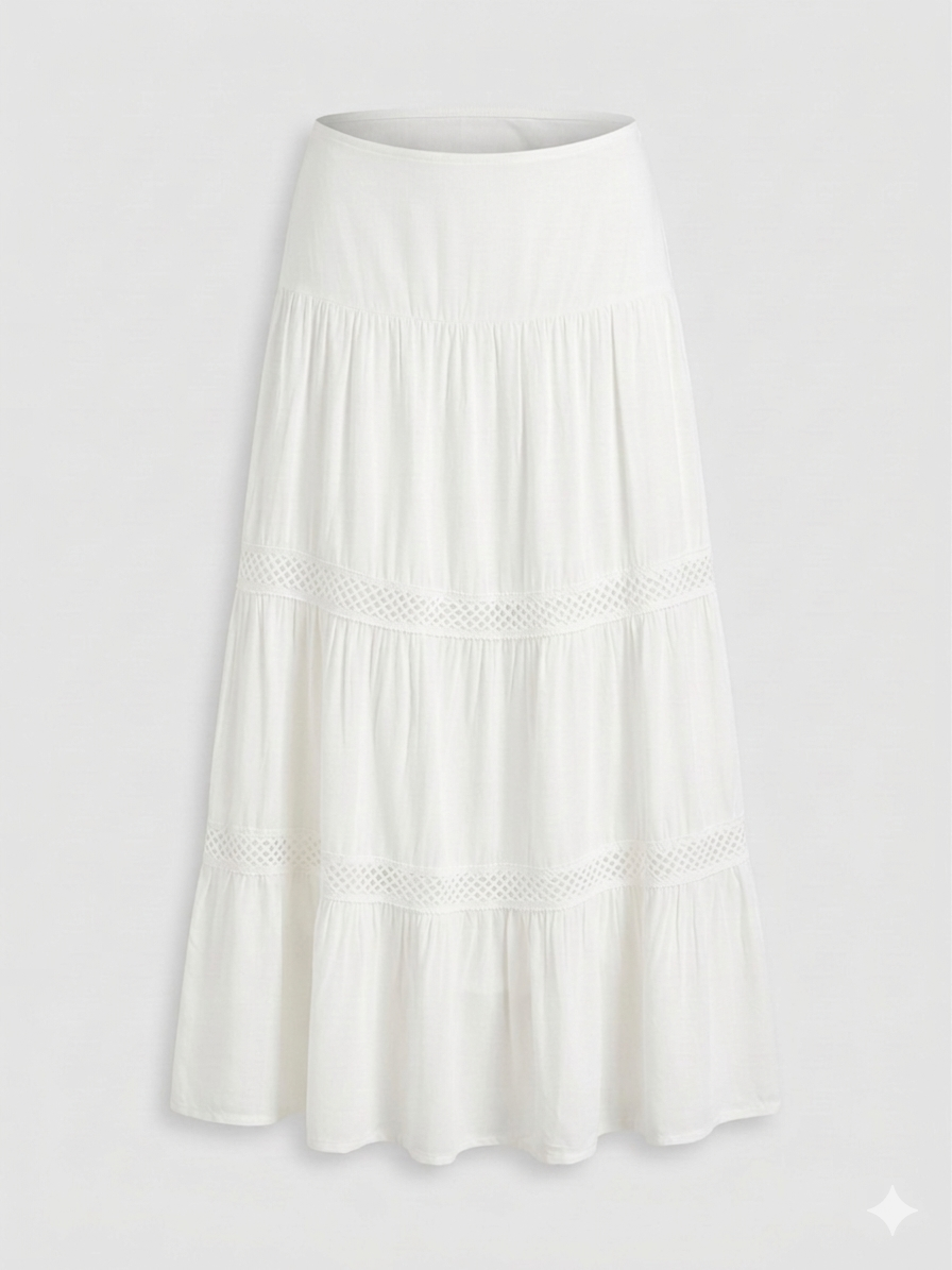 Shali White Skirt