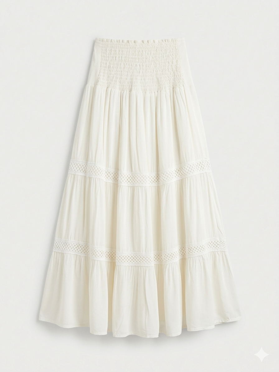 Shali White Skirt