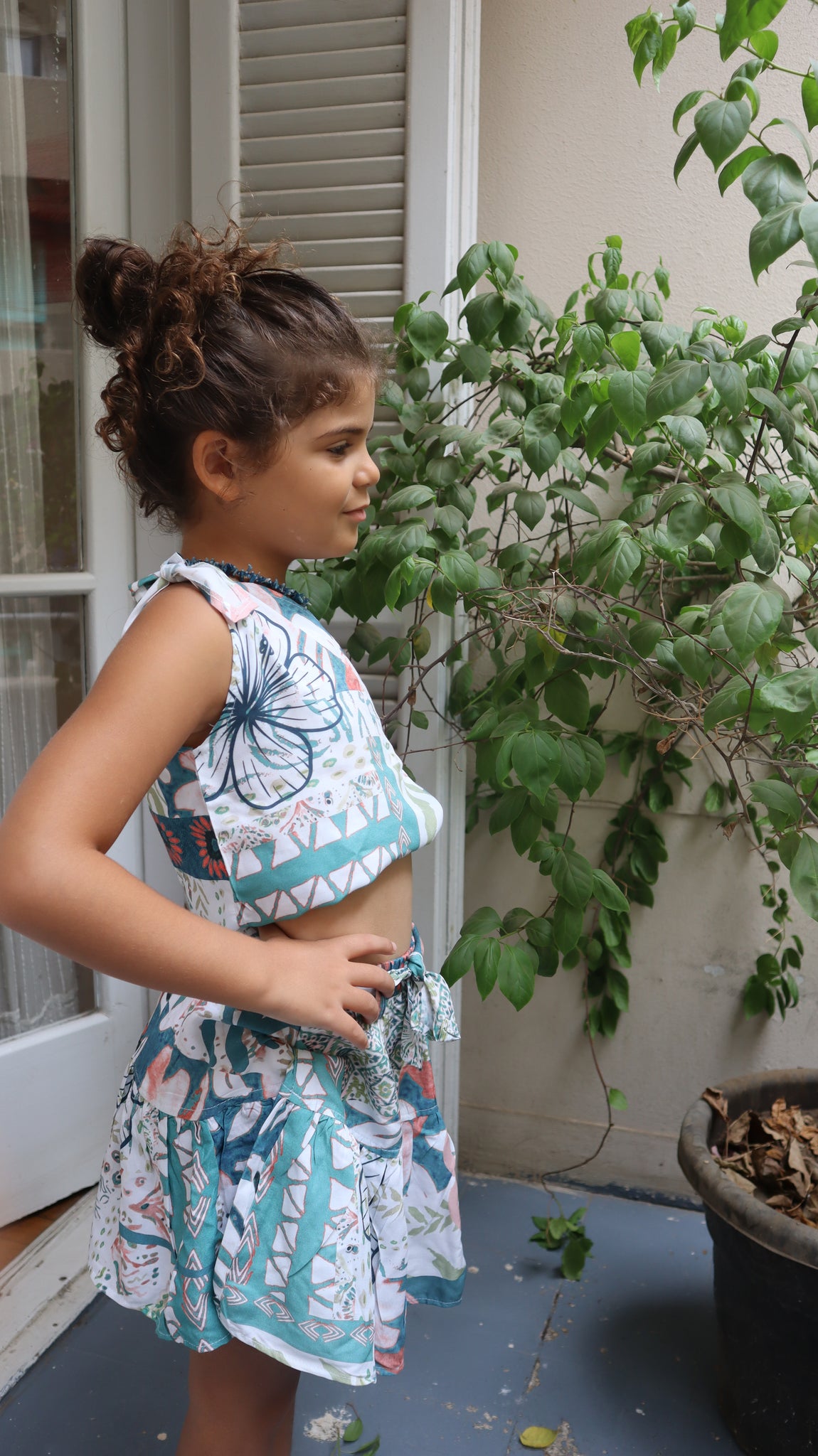 Little Swirlin Top in Delicate Dreams