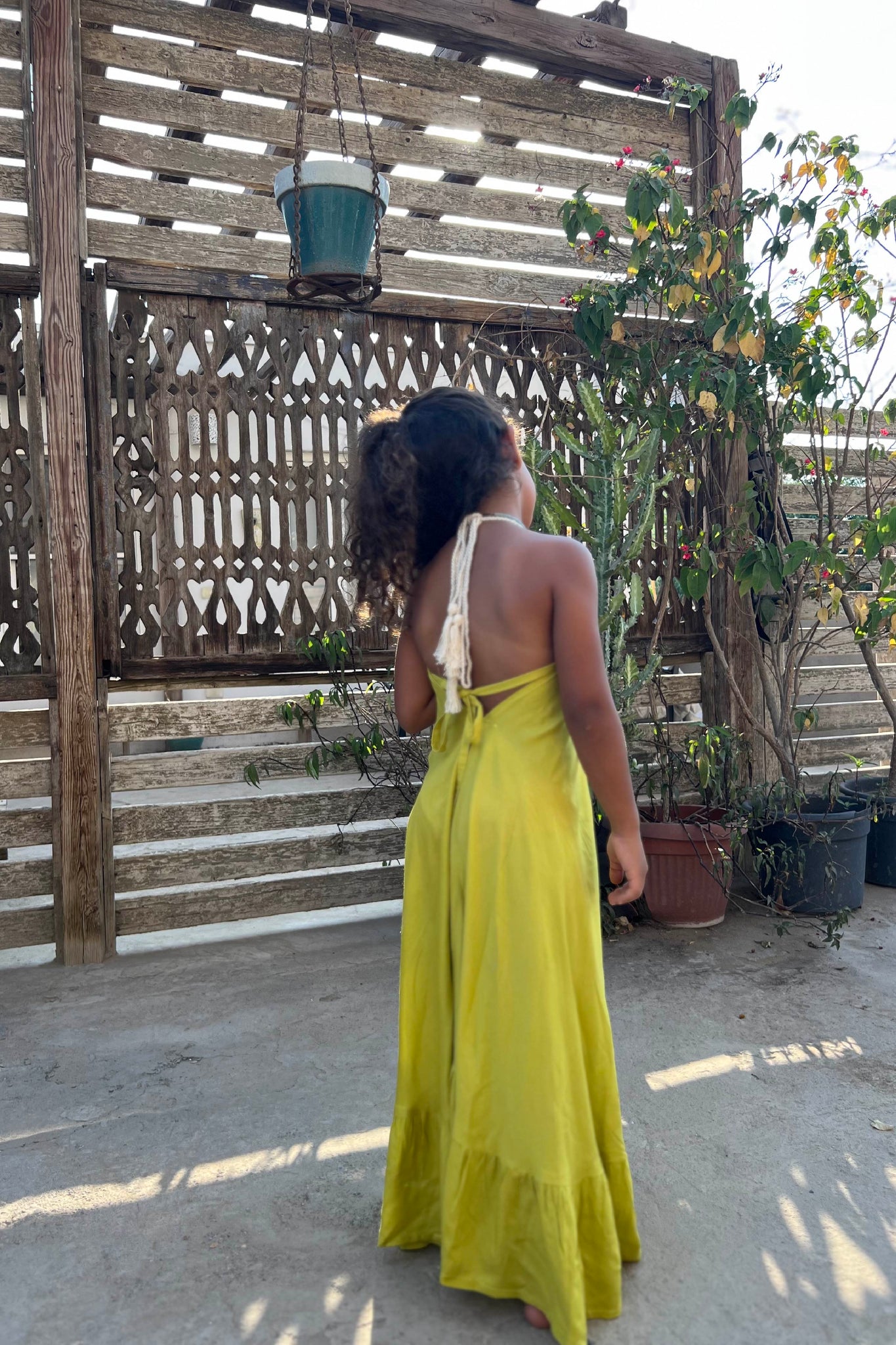 Little Essi Dress in Apple Green