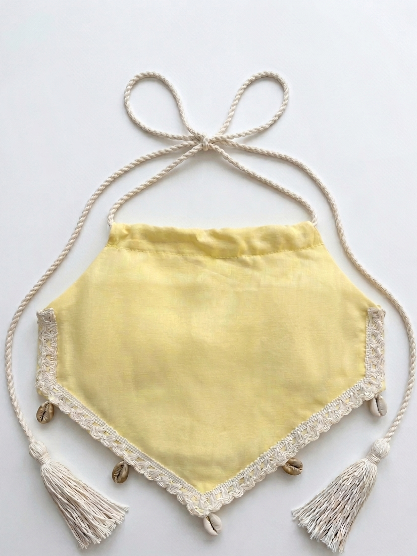 Little Shelly Halter Top yellow