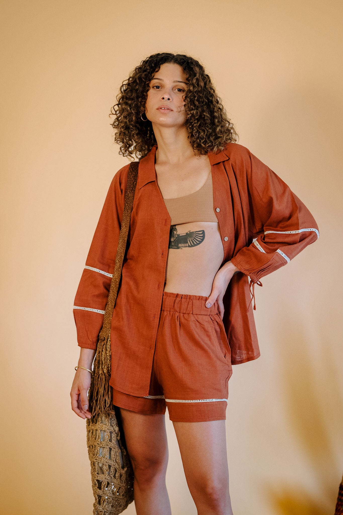 The Aziza Sun Linen Shirt in Havan