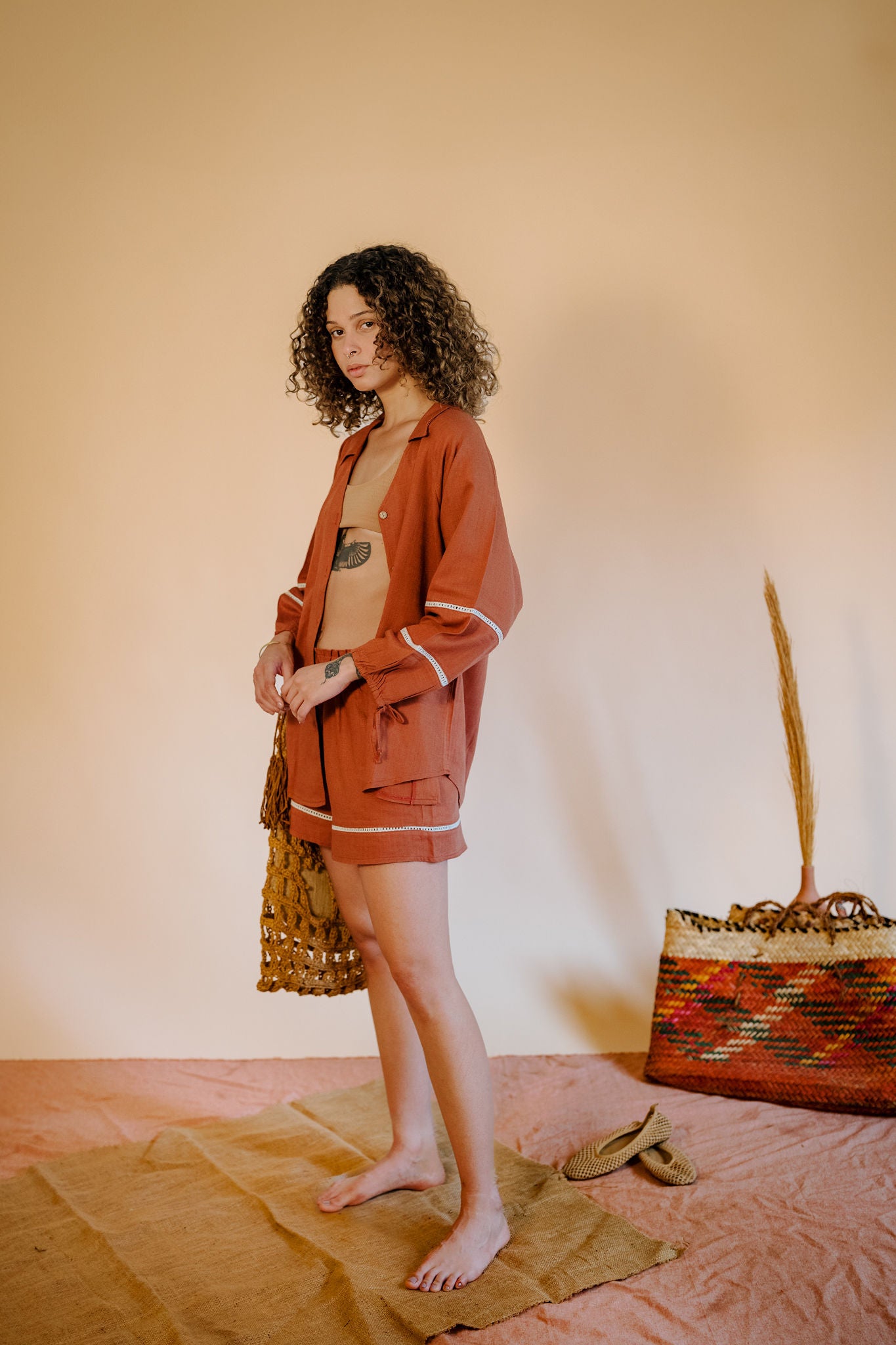 The Aziza Linen Short In Havan